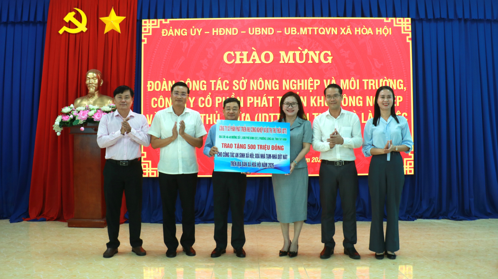IDTT đồng hành cùng địa phương trong Chương trình mục tiêu Quốc gia giảm nghèo bền vững tại xã Hòa Hội tỉnh Tây Ninh
