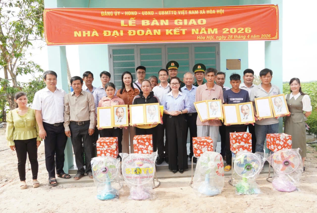 IDTT trao tặng 05 căn nhà Đại đoàn kết cho hộ gia đình khó khăn tại xã Hòa Hội tỉnh Tây Ninh