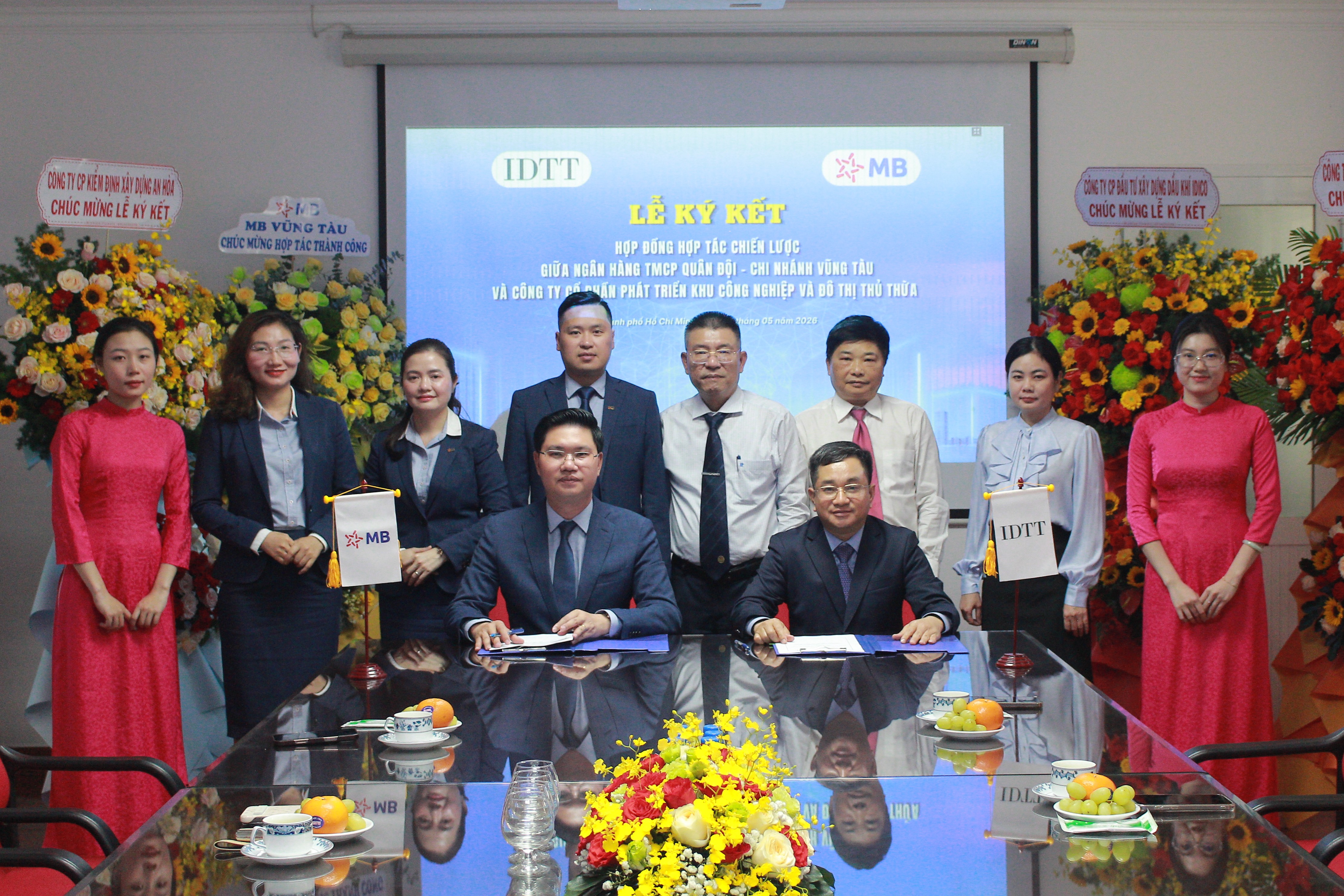 IDTT VÀ MB BANK – CHI NHÁNH VŨNG TÀU KÝ KẾT HỢP ĐỒNG HỢP TÁC CHIẾN LƯỢC